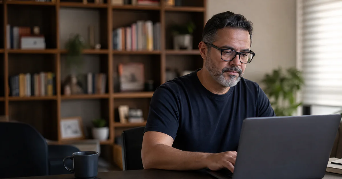 Especialista em Google Ads configurando campanhas de pesquisa no notebook